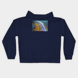 Golden waterfall Kids Hoodie